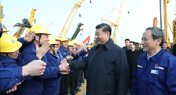 中共中央總書記、國家主席、中央軍委主席習(xí)近平親臨徐工集團考察調(diào)研